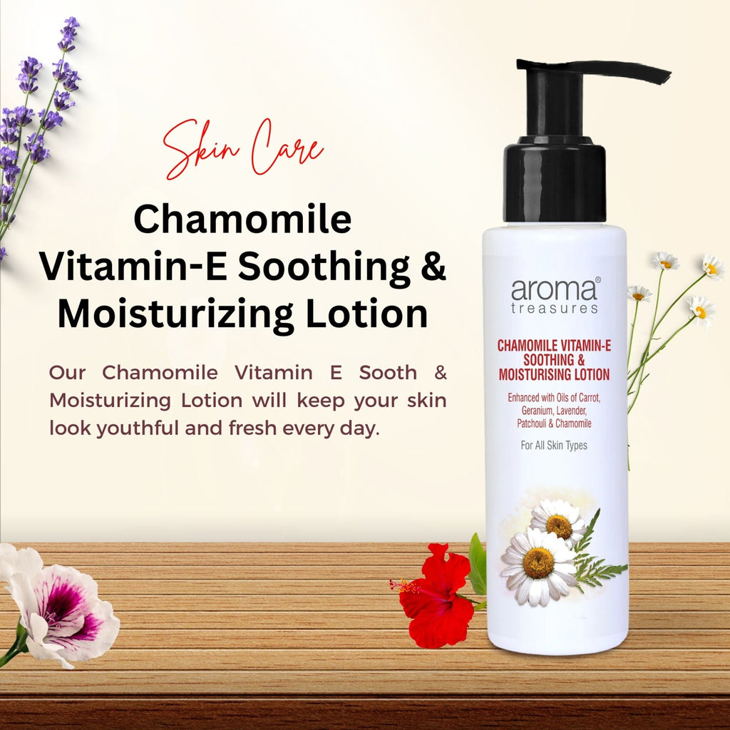 Aroma Treasures Chamomile Vitamin-E- Soothing & Moisturizing Lotion | Grocsy