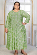 Monjolika Fashion Rayon Printed Light Green Designer Kurti | Grocsy