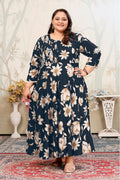 Monjolika Fashion Dark Teal Ceremonial Rayon Designer Kurti | Grocsy
