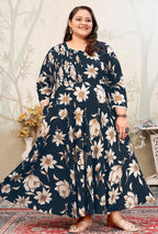 Monjolika Fashion Dark Teal Ceremonial Rayon Designer Kurti | Grocsy