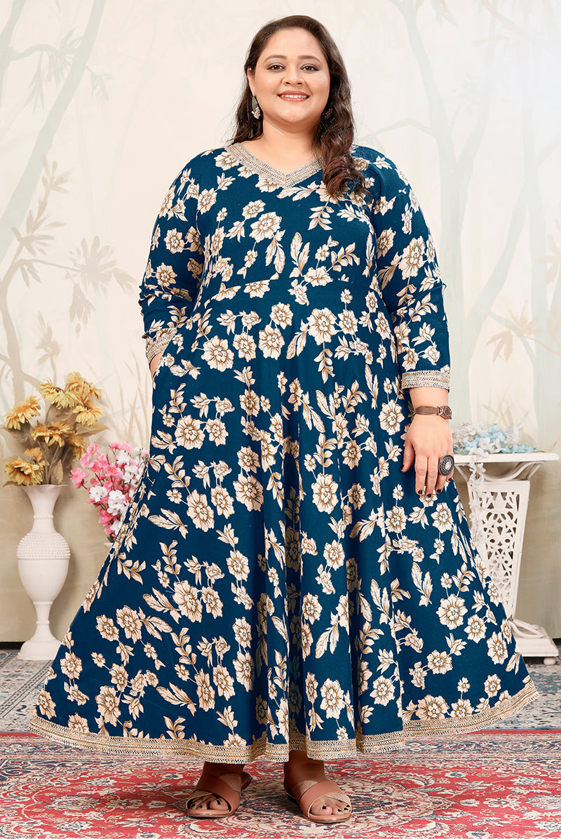 Monjolika Fashion Morpeach Ceremonial Rayon Designer Kurti | Grocsy