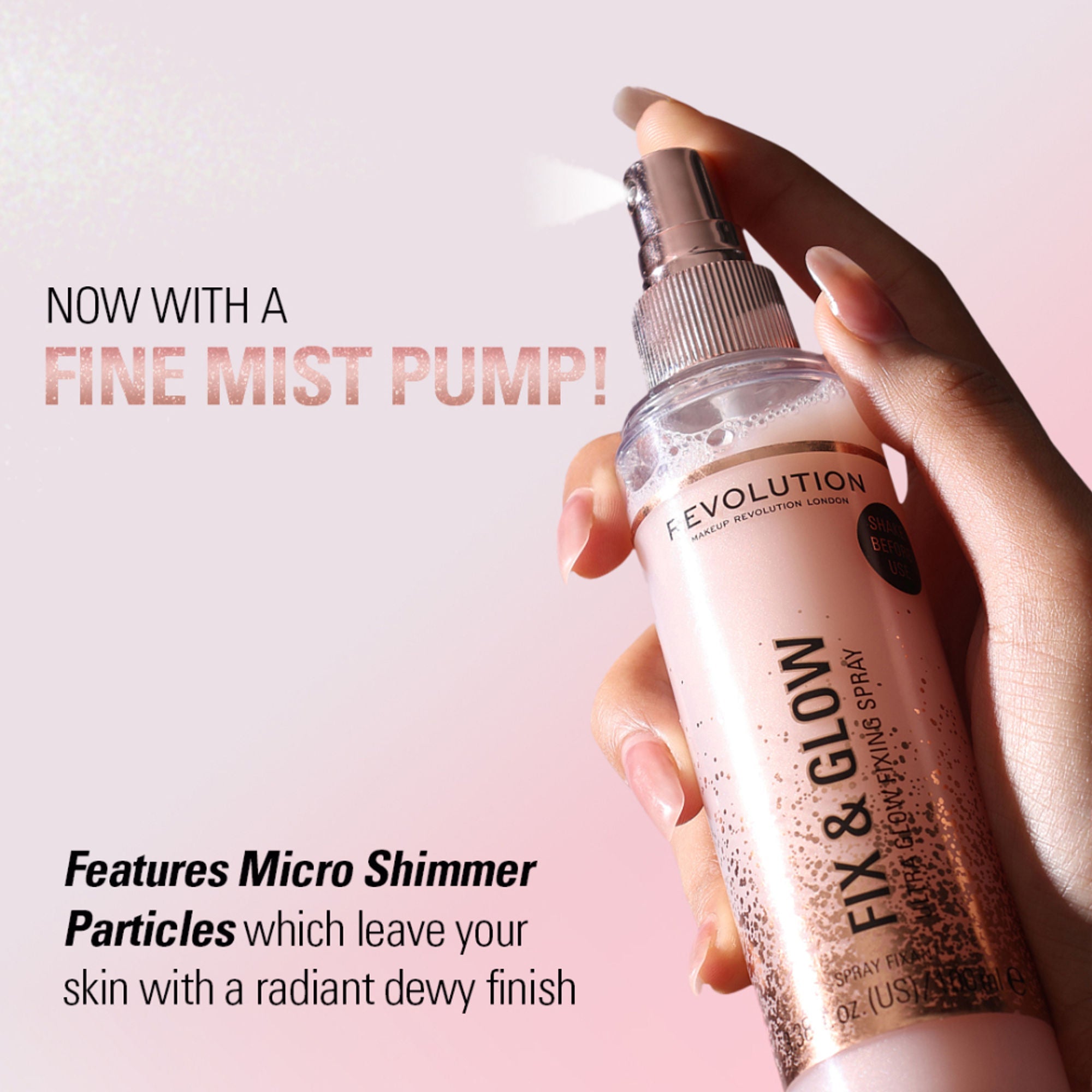 Makeup Revolution Fix & Glow Fixing Spray | Grocsy