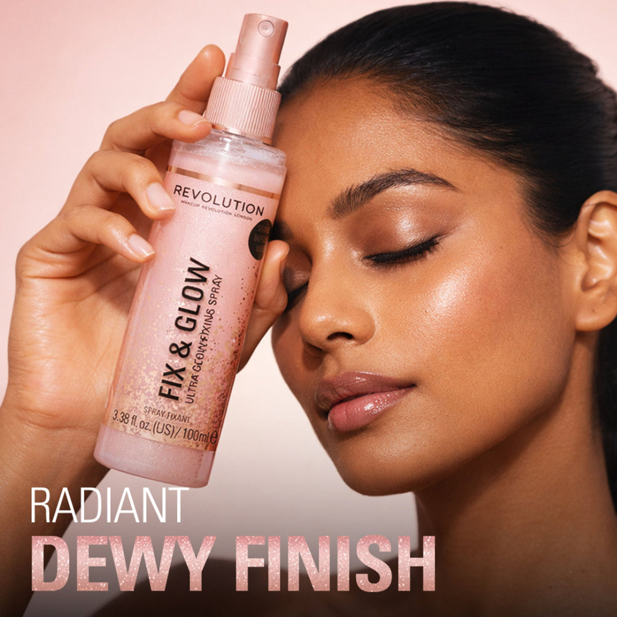 Makeup Revolution Fix & Glow Fixing Spray | Grocsy