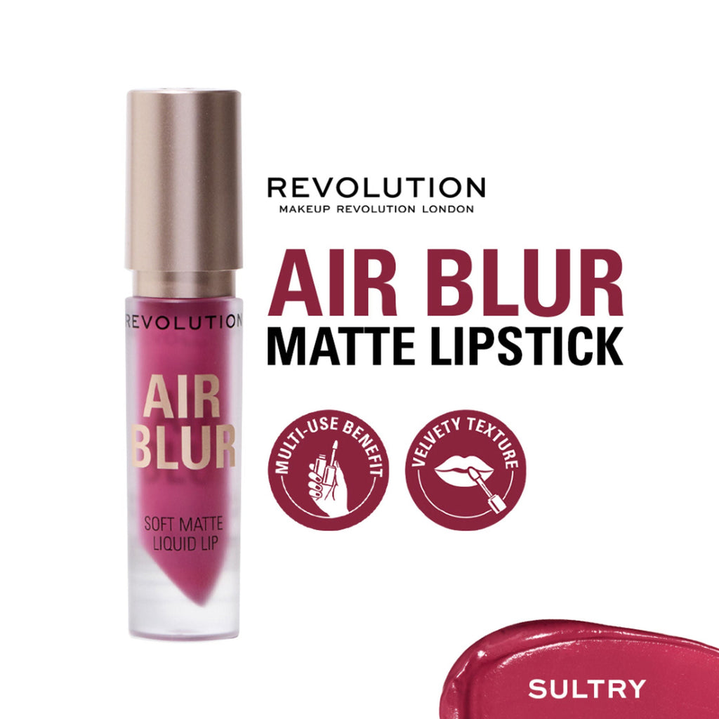 Makeup Revolution Air Blur Matte Liquid Lipstick - Sultry | Grocsy