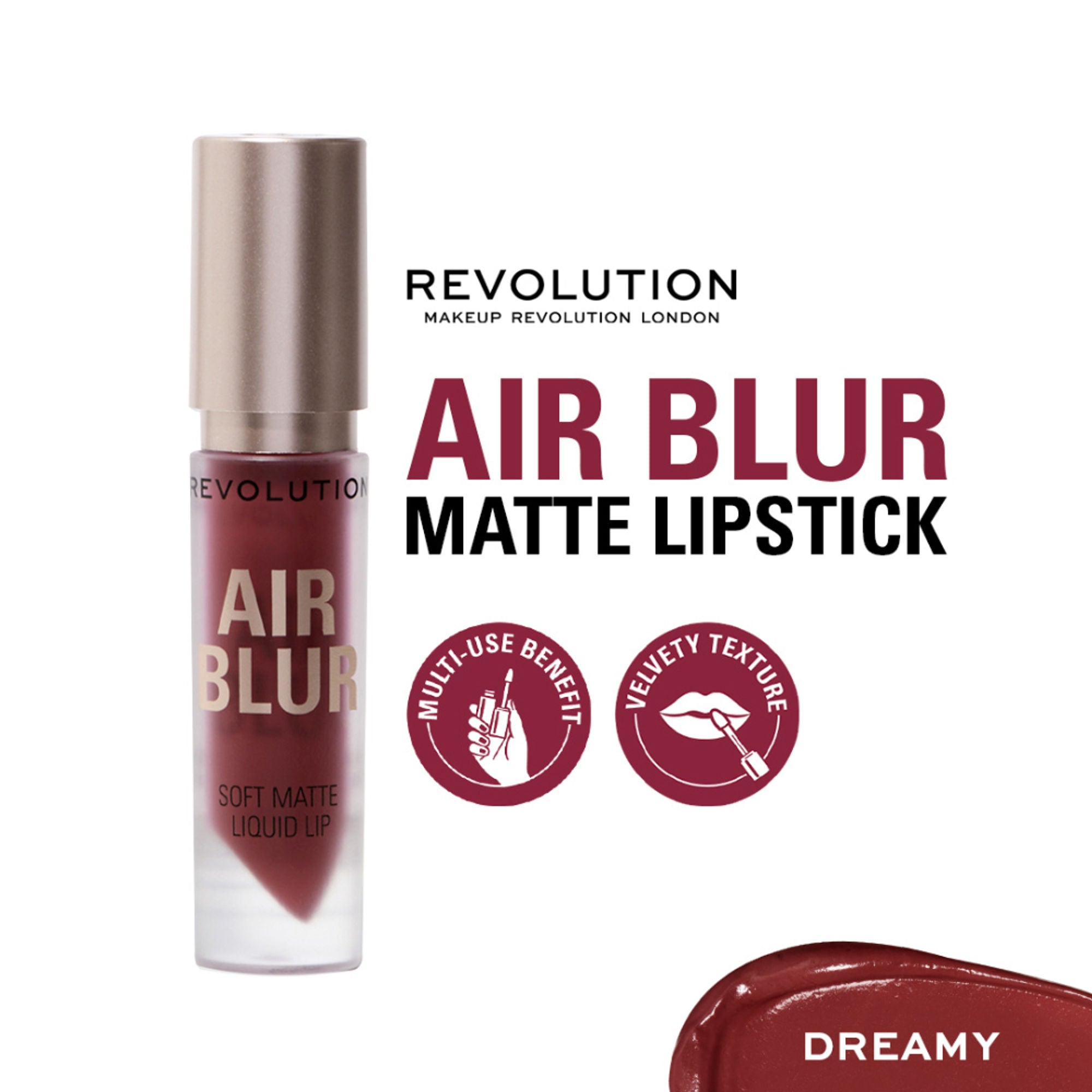 Makeup Revolution Air Blur Matte Liquid Lipstick - Dreamy | Grocsy