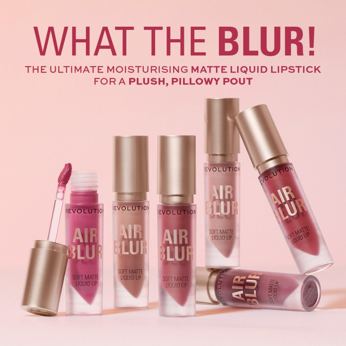 Makeup Revolution Air Blur Matte Liquid Lipstick - Peachy | Grocsy