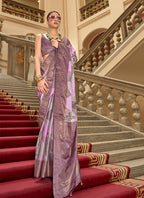 Monjolika Fashion Multi Color Satin Weaving Print Classic Saree | Grocsy
