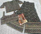 Anaita D Green Georgette Stitched 3 Piece Set With Embroidery Zarkan Work | Grocsy