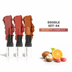 CUFFS N LASHES Doodle Lipstick Set - Set 04 | Grocsy