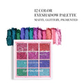 CUFFS N LASHES X The Shystyles Palette 12 Color Mini Palette - Glitter Heart 2 | Grocsy