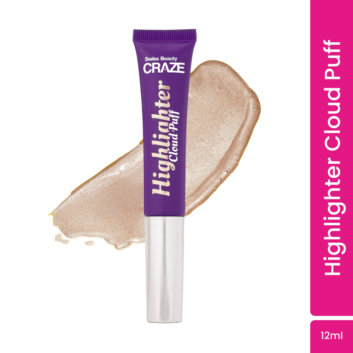 Swiss Beauty Craze Cloud Puff Highlighter 04 Starry Gold | Grocsy
