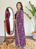 The52 Viscose Silk Fabric work Straight cut Kurta, Pant and Dupatta Set | Grocsy