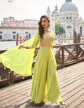 Anaita Green Silk Stitched Suit With Embroidery Work | Grocsy
