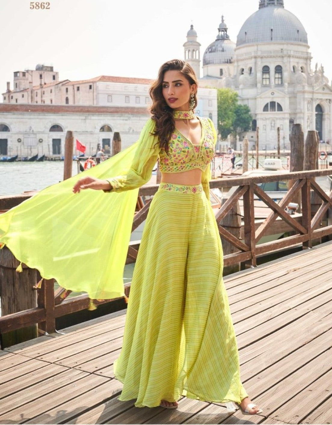 Anaita Green Silk Stitched Suit With Embroidery Work | Grocsy
