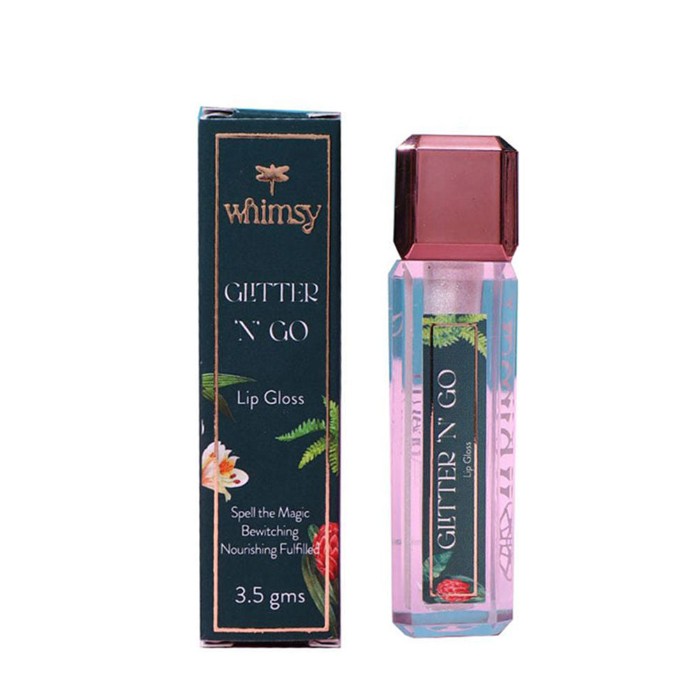 Whimsy Beauty Safe & Organic Non-Sticky Lip Gloss For Teen And Preteen Girls (Glitter N Go) | Grocsy