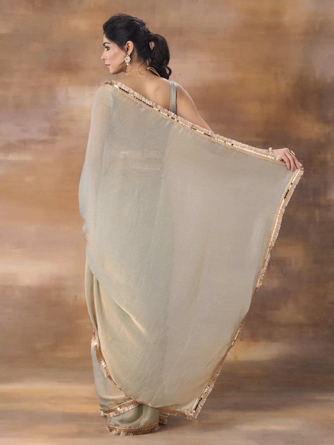 kasee Silk Embellished Saree | Grocsy