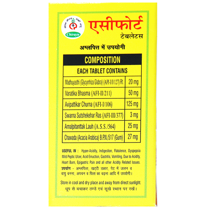 Chirayu Acifort Tablets | Grocsy