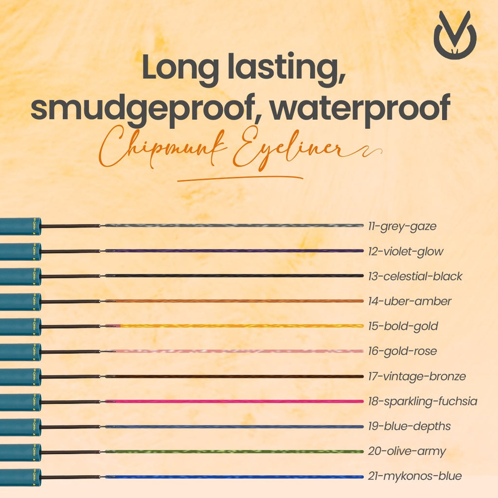 CHIPMUNK Strike Out Metallic Liquid Eyeliner - 21 Mykonos Blue | Grocsy