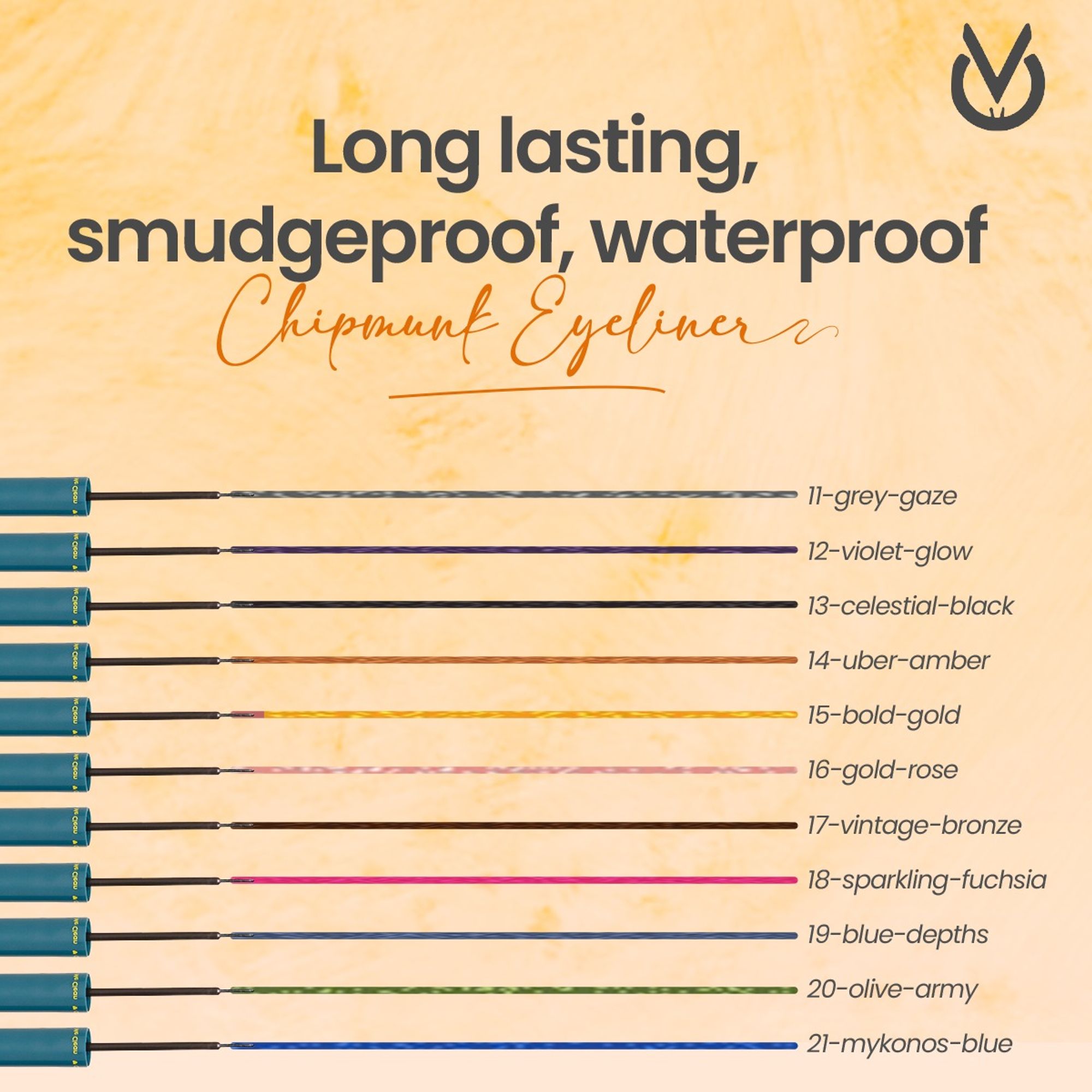 CHIPMUNK Strike Out Metallic Liquid Eyeliner - 21 Mykonos Blue | Grocsy