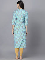 HERE&NOW Women Ethnic Motifs Printed Flared Sleeves Kurta | Grocsy