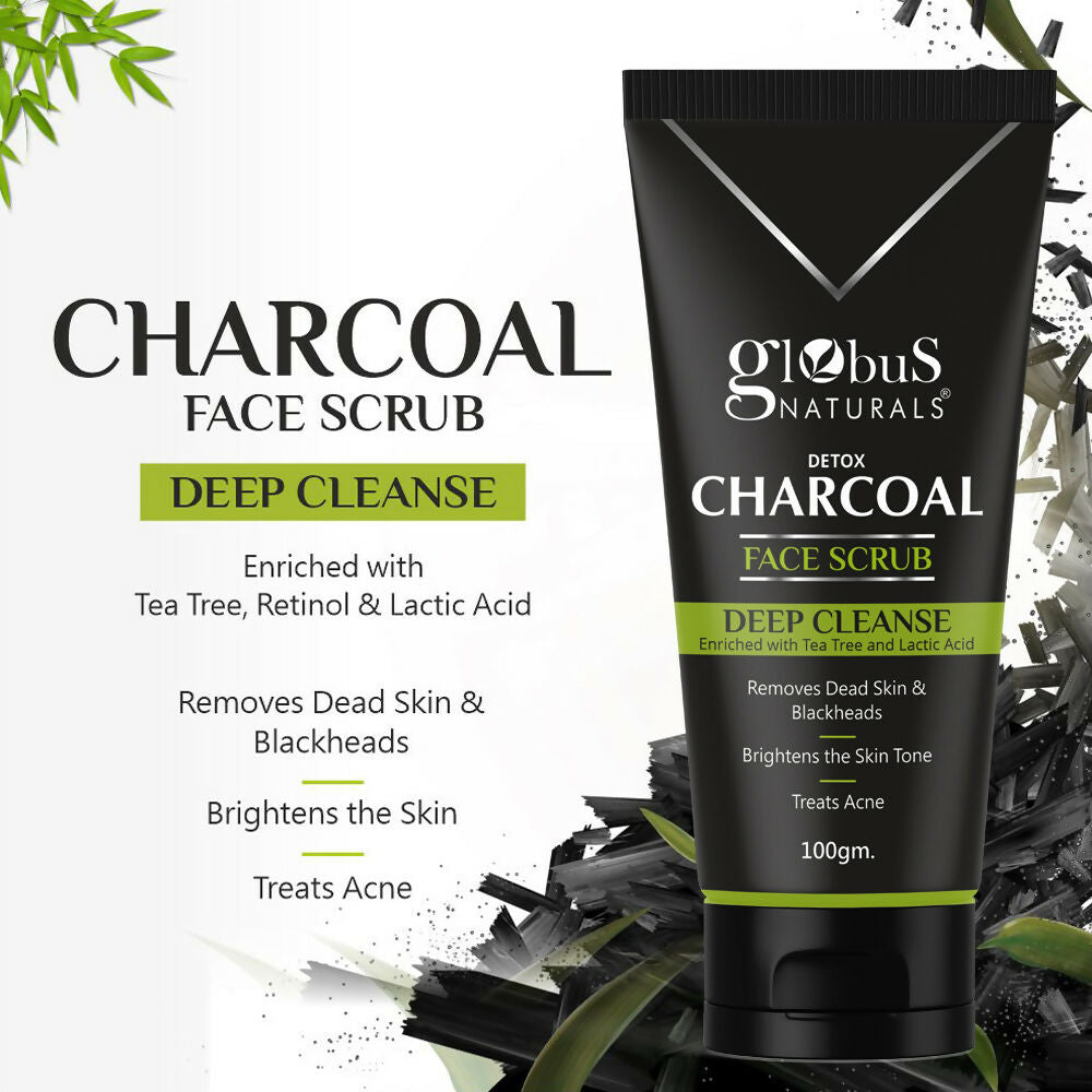 Globus Naturals Charcoal Scrub | Grocsy