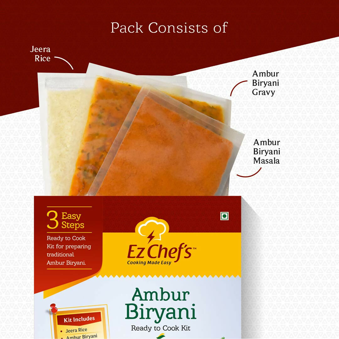 Ez Chef's Ambur Biryani Kit - Ambur's Famous Biryani | Grocsy