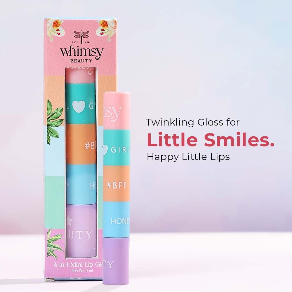 Whimsy Beauty 4-in-1 Mini Lip Gloss | Grocsy