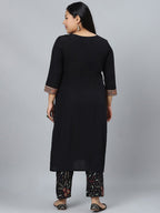 Sztori Geometric Printed Straight Kurta with Pant | Grocsy
