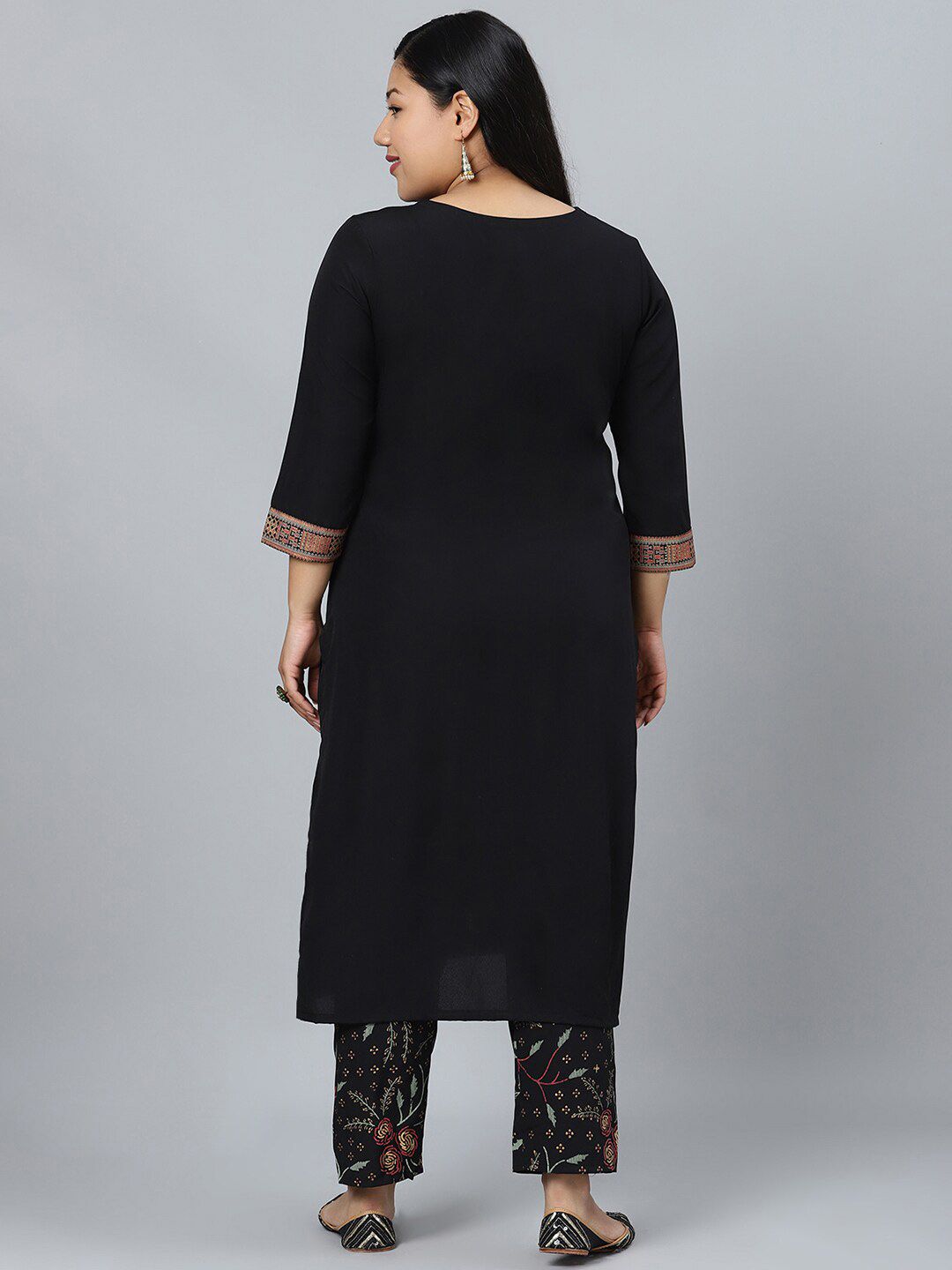 Sztori Geometric Printed Straight Kurta with Pant | Grocsy