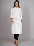 HERE&NOW Geometric Printed Kurta | Grocsy