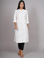 HERE&NOW Geometric Printed Kurta | Grocsy