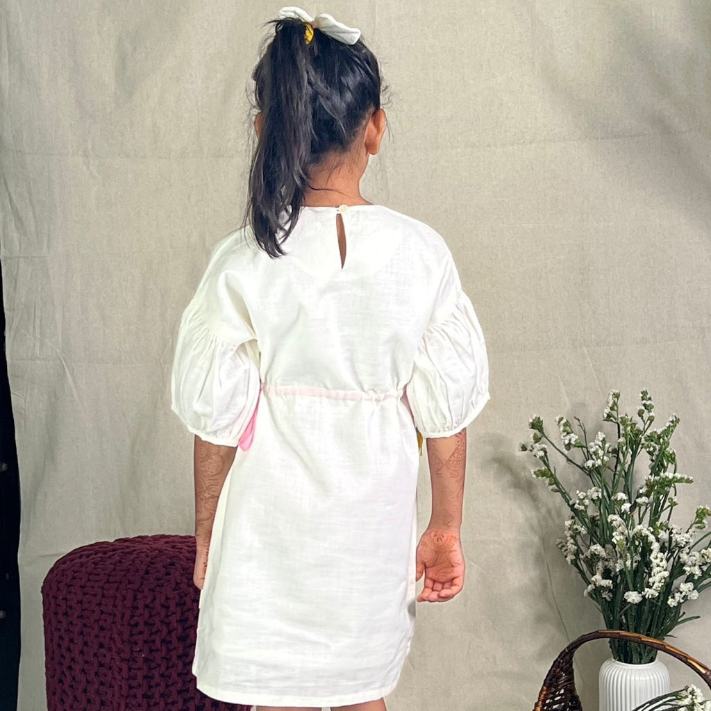 ArthLife Off-White Donuts Embroidered Dress | Grocsy