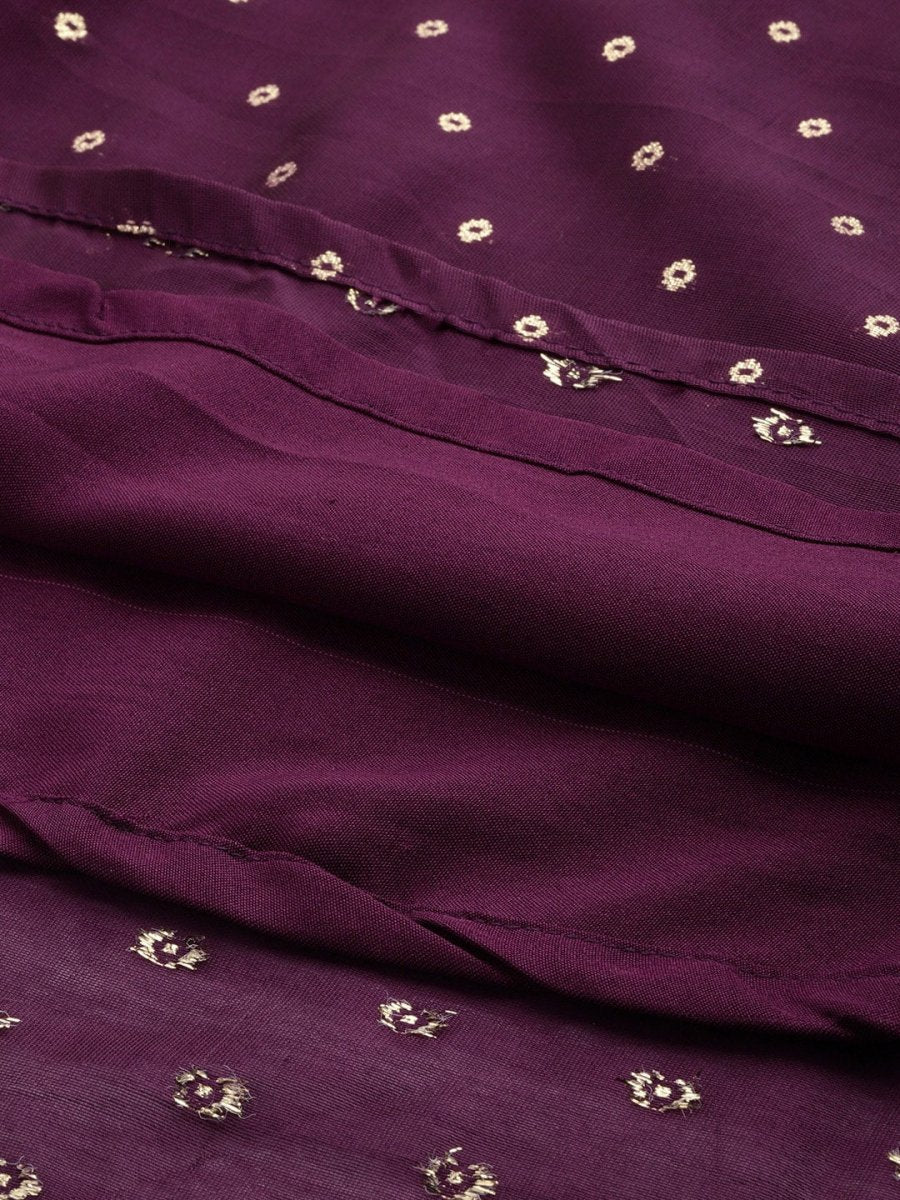 All About You Ethnic Motifs Embroidered Empire Sequinned Kurta with Trousers | Grocsy