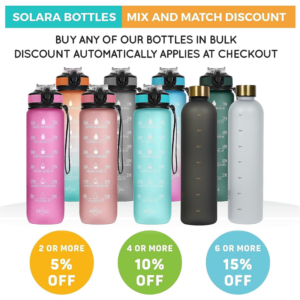 SOLARA Unbreakable Water Bottle - Hunter Green | Grocsy