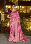 Monjolika Fashion Light Pink Color Dola Silk Gharchola Design Rich Pallu Work Saree | Grocsy