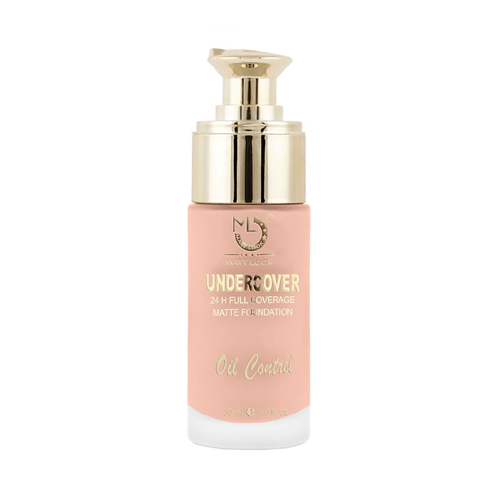 Matt Look Undercover 24Hr Full Coverage & Oil Control Matte Foundation - Beige | Grocsy