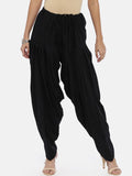 Souchii Black Solid Patiala | Grocsy