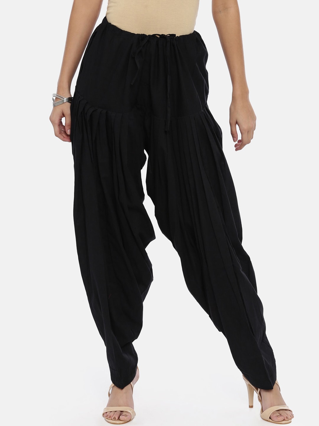 Souchii Black Solid Patiala | Grocsy