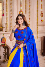 Monjolika Fashion Multicolor Viscose Cotton Navratri Chaniya Choli For Festival | Grocsy