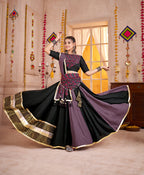Monjolika Fashion Multicolor Viscose Cotton Navratri Chaniya Choli For Festival | Grocsy