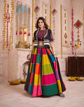 Monjolika Fashion Multicolor Viscose Cotton Navratri Chaniya Choli With Kutchi And Patch Work Jacket | Grocsy