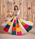 Monjolika Fashion Multicolor Viscose Cotton Navratri Chaniya Choli With Kutchi And Mirror Work Jacket | Grocsy