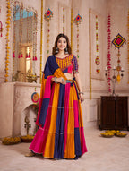 Monjolika Fashion Colorful Designer Viscose Cotton Navratri Chaniya Choli Set | Grocsy