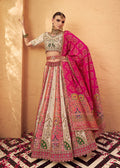 Monjolika Fashion Multicolor Banarasi Silk Wedding Wear Lehenga With Embroidery Work | Grocsy