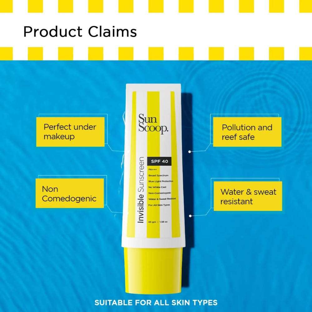 Sun Scoop Invisible Sunscreen SPF 40 | Grocsy