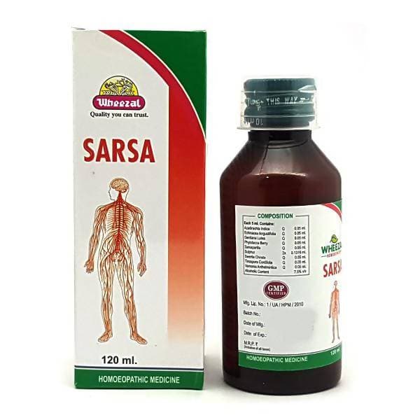 Wheezal Homeopathy Sarsa Syrup | Grocsy