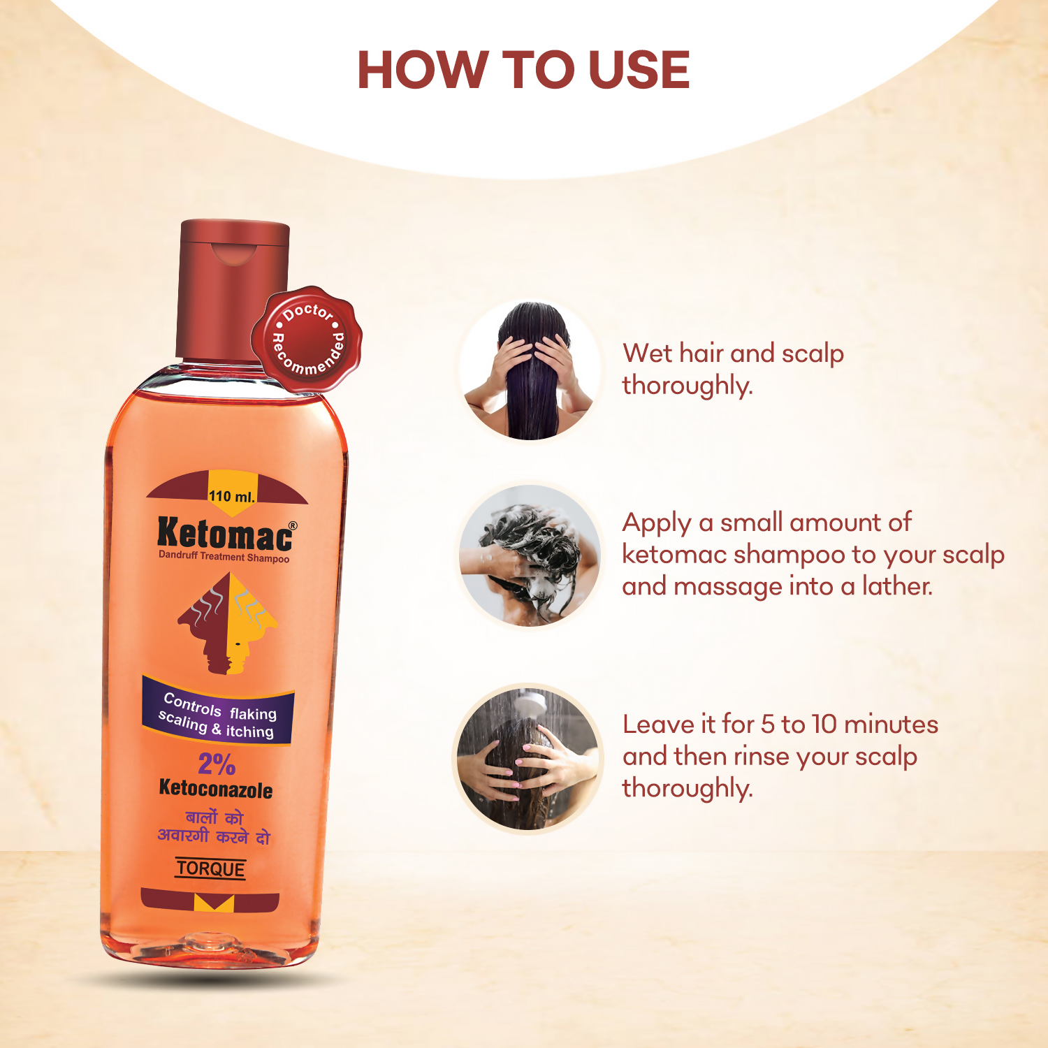 Torque's Ketomac Dandruff Treatment Shampoo | Grocsy