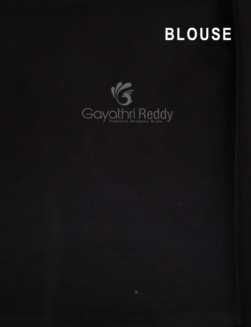 Black Coloured Combination Printed Cotton Saree By Gayathri Reddy Designer Studio | Grocsy