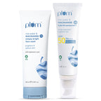 Plum Bestselling Niacinamide Facewash & Sunscreen Combo With SPF 50 PA+++ For Oily Skin And Sun Care | Grocsy