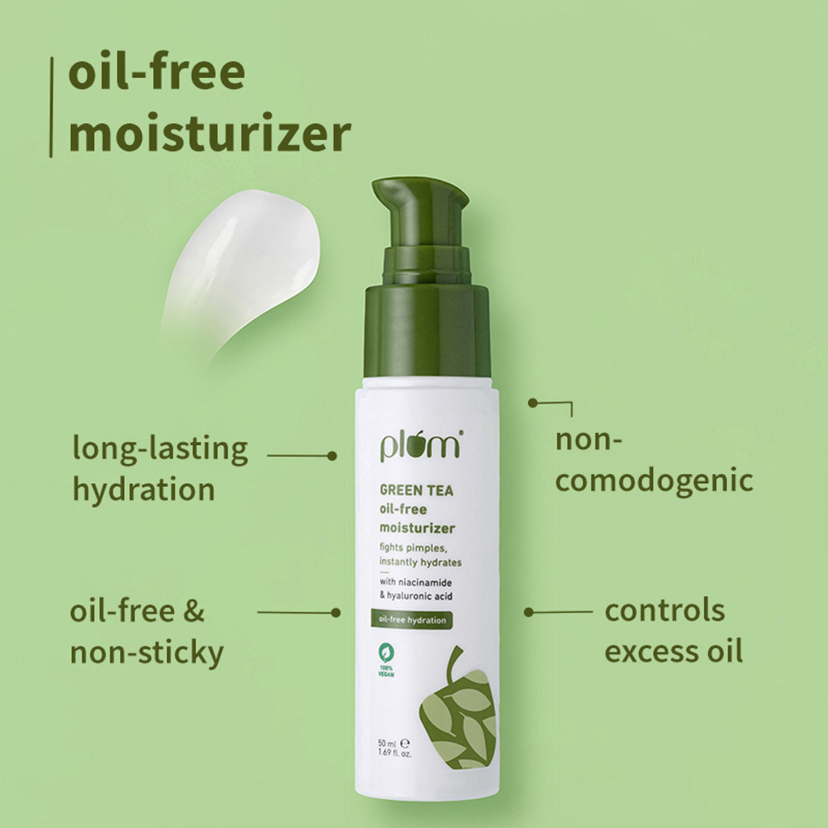 Plum Green Tea Face Wash, Serum And Moisturizer Trio With SPF 50 PA+++ For Acne Prone & Oily Skin | Grocsy